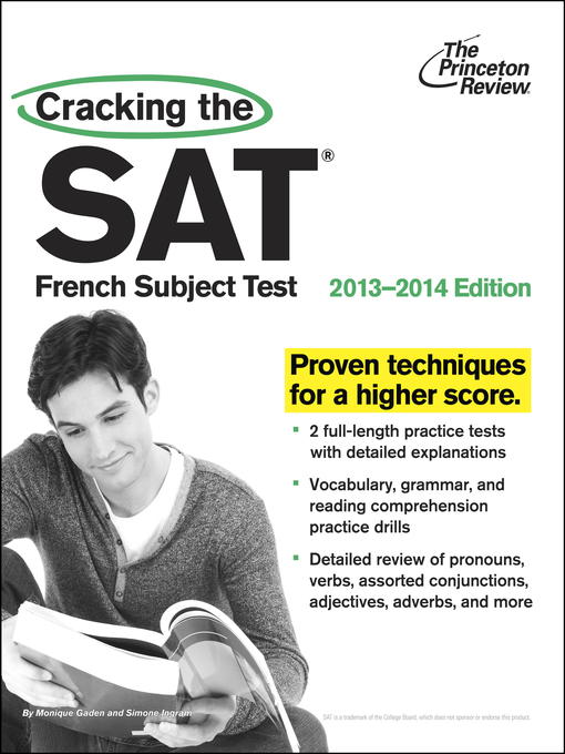 Title details for Cracking the SAT French Subject Test, 2013-2014 Edition by Princeton Review - Available